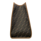 Fendi Tote Large Alvy Leather FF Jacquard Logo Brown Gold — view 4