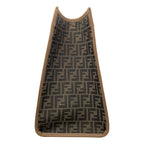 Fendi Tote Large Alvy Leather FF Jacquard Logo Brown Gold — view 3
