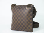 Louis Vuitton LV Pochette Brooklyn Damier Ebene Shoulder Bag Brown Second — view 2