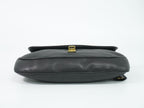 Prada Turnlock Chain Shoulder Bag Leather Black Second — view 3