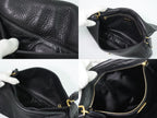 Prada Turnlock Chain Shoulder Bag Leather Black Second — view 8