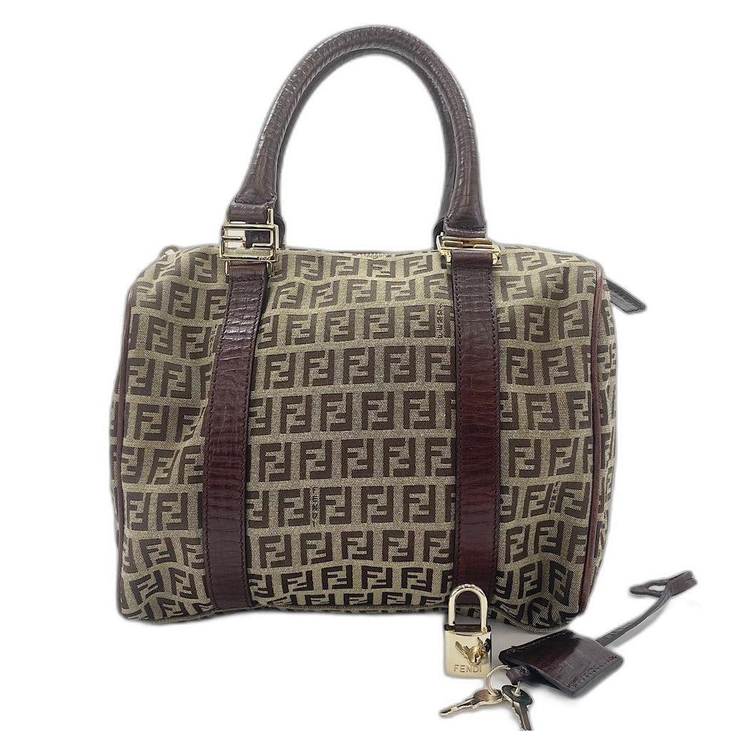 Fendi Handbag Zucchino Brown