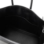 Hermes Birkin 25 Black Gold Togo Handbag — view 6