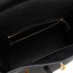 Hermes Birkin 25 Black Gold Togo Handbag — view 7