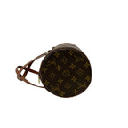 Louis Vuitton Vintage Papillon 30 Monogram Leather Handbag Drum Bag Brown — view 5