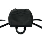 Saint Laurent Vintage YSL Logo Leather Drawstring Backpack Black — view 4