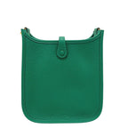 Hermes Shoulder Bag Evelyne TPM 16 Taurillon Clemence Vert Green — view 2