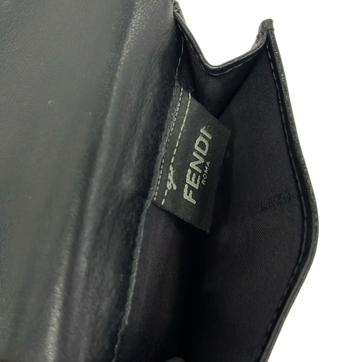 Fendi Trifold Wallet Bugs Black Leather — view 4