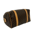 Celine Vintage Macadam Brazon Triomphe Leather Mini Boston Bag Brown — view 7
