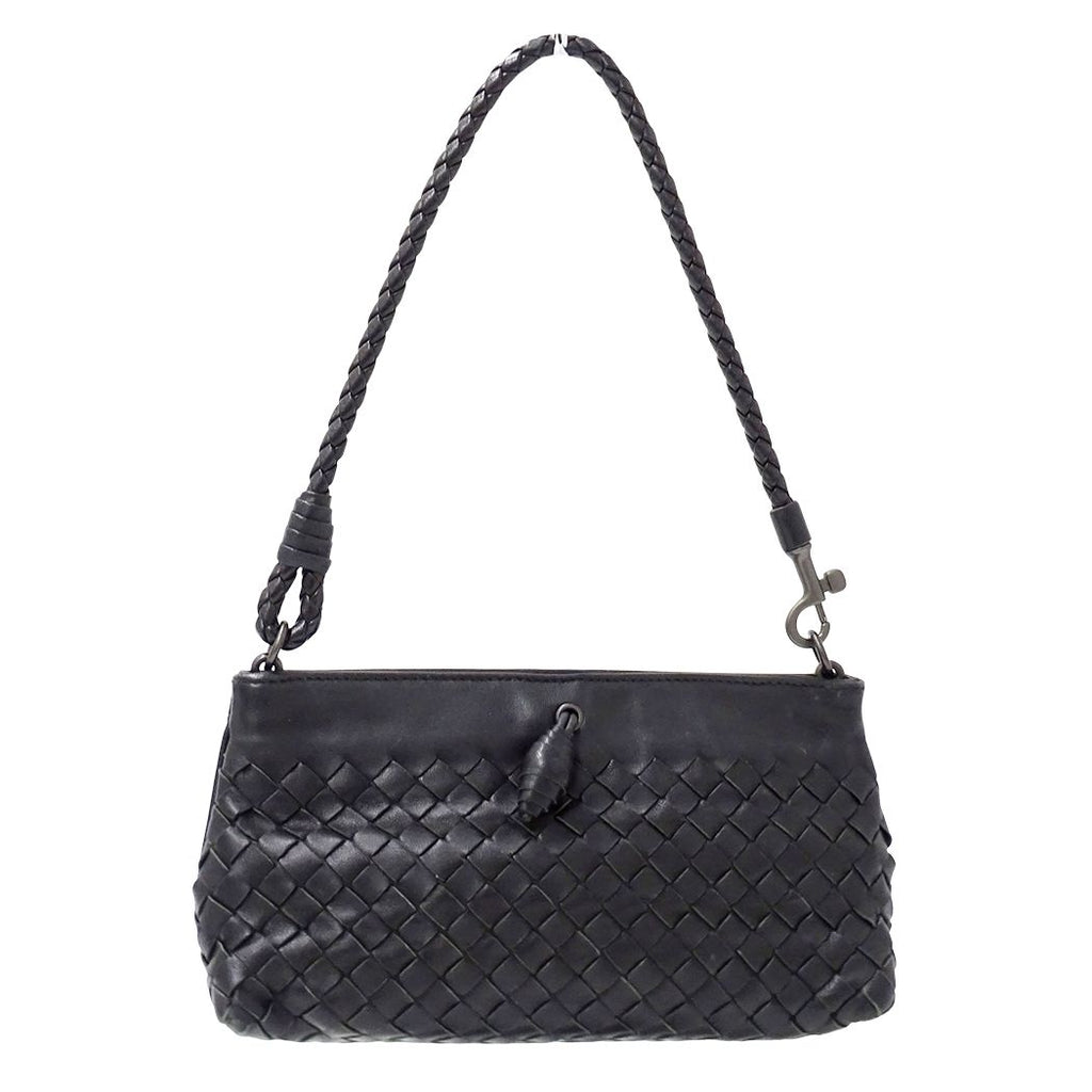 Bottega Veneta Intrecht Leather Black Mini Bag Small — view 2