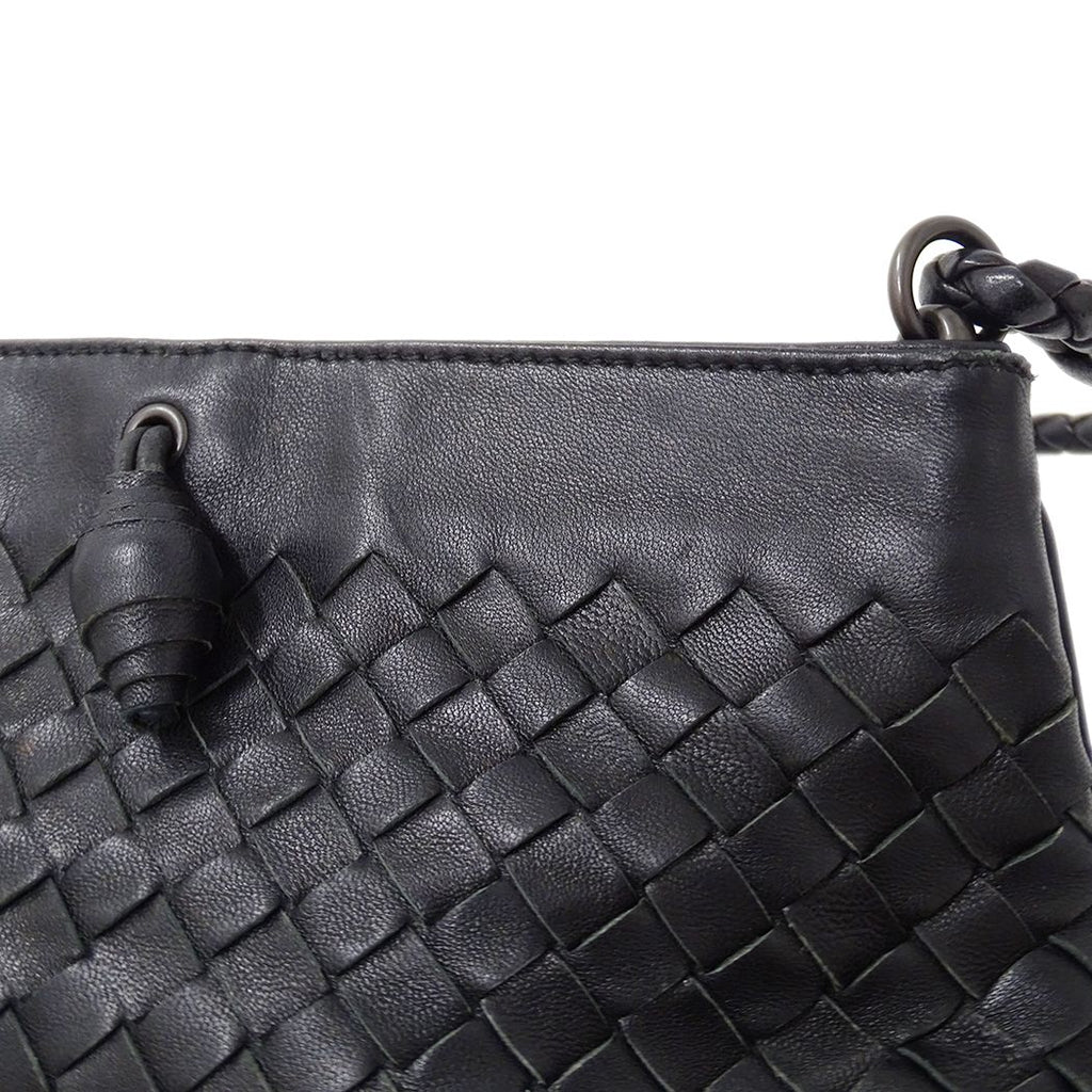 Bottega Veneta Intrecht Leather Black Mini Bag Small — view 8