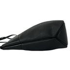 Dior Vintage Honeycomb Logo Leather Tote Shoulder Bag Black — view 5