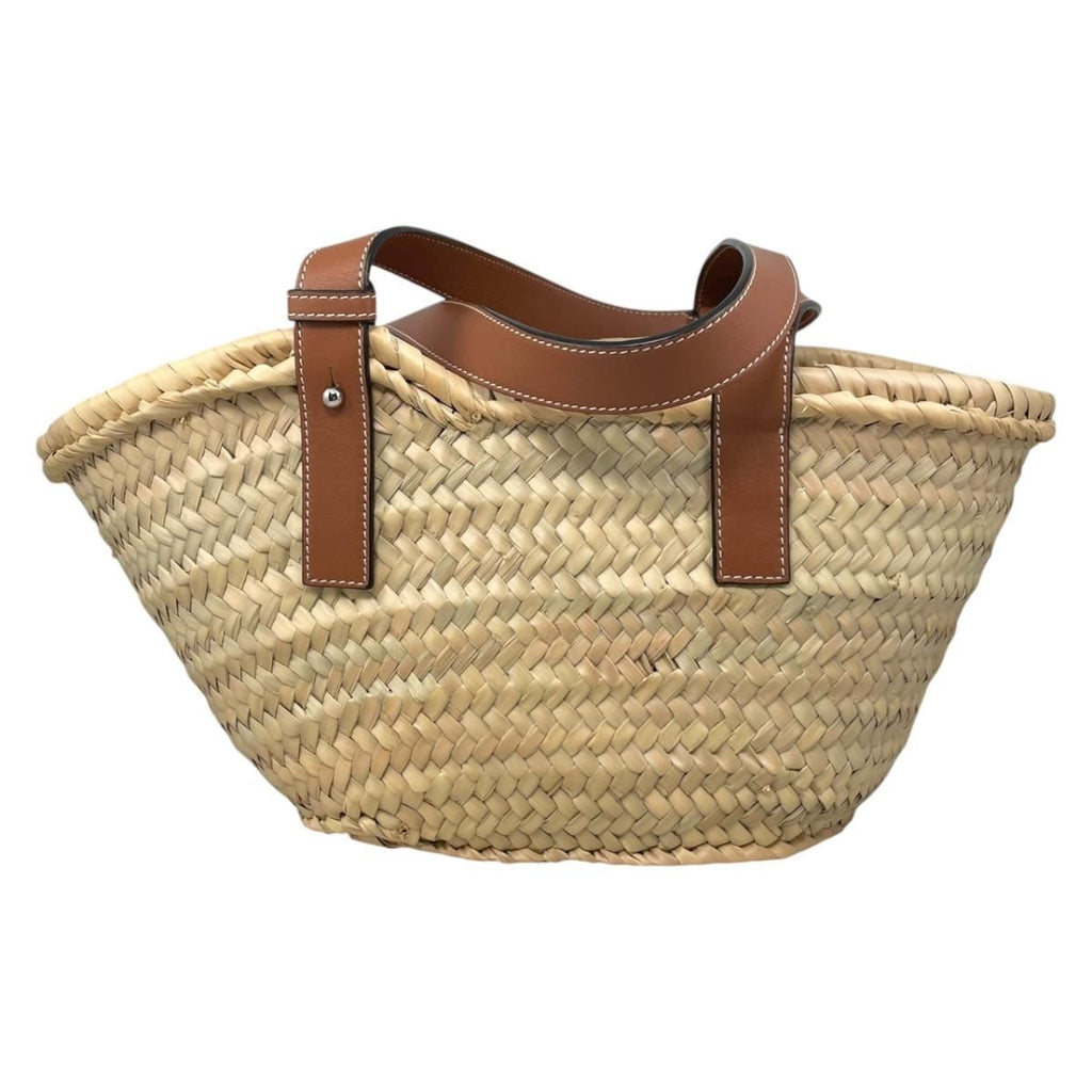 Loewe Handbag Bag Small Calfskin Anagram Logo Patch Natural Orange Brown — view 3