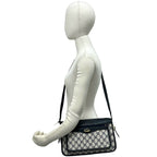 Gucci Vintage GG Logo Handle Leather Shoulder Bag Sacoch Pochette Navy — view 2