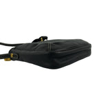 Loewe Vintage Anagram Leather Shoulder Bag Sacochette Pochette Black — view 7