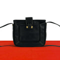 Loewe Vintage Anagram Leather Shoulder Bag Sacochette Pochette Black