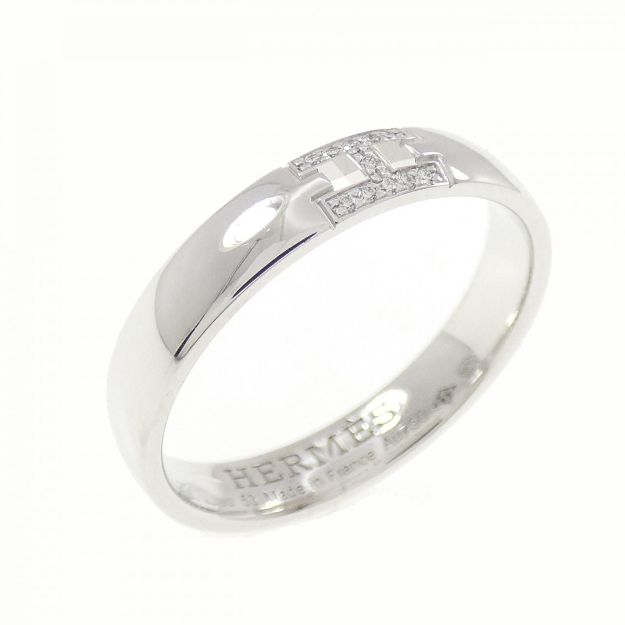Hermes Cles Ring White Gold
