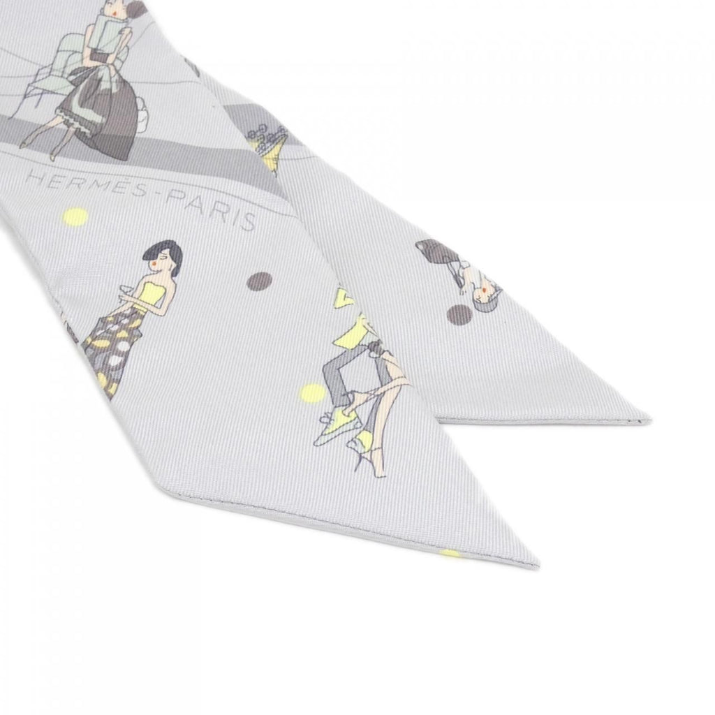 Hermes Ex Libris les Parisienne Twilly Scarf — view 2