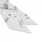 Hermes Ex Libris les Parisienne Twilly Scarf — view 2