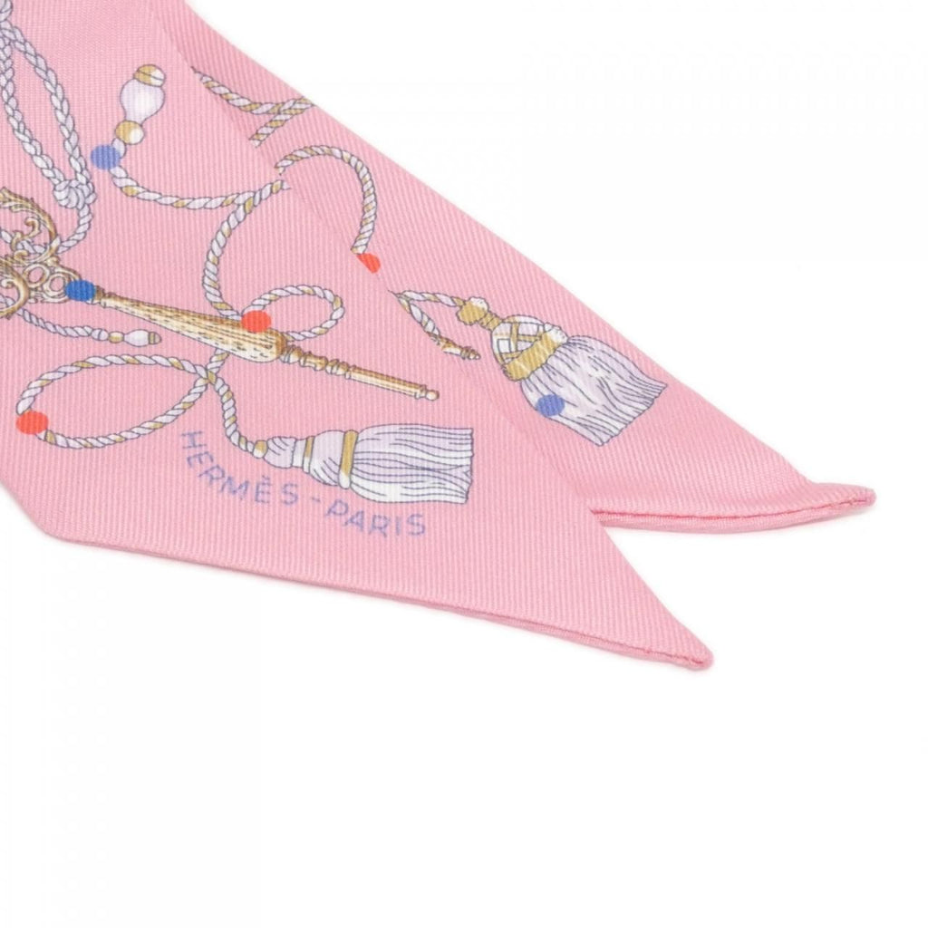 Hermes les Cles a Pois Twilly Scarf — view 2