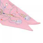 Hermes les Cles a Pois Twilly Scarf — view 2