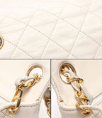 Chanel Chain Shoulder Bag Crossbody Gold Single Flap Mini Quilted Lambskin — view 8