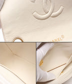 Chanel Chain Shoulder Bag Crossbody Gold Single Flap Mini Quilted Lambskin — view 9