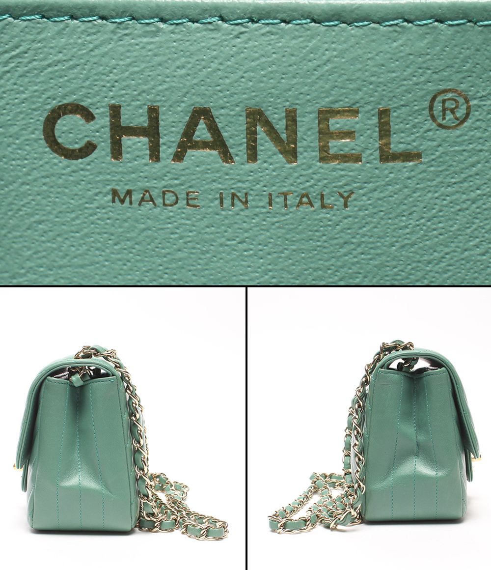 Chanel Chain Shoulder Bag Crossbody Gold Stitch Blanc Single Flap 23 — view 4