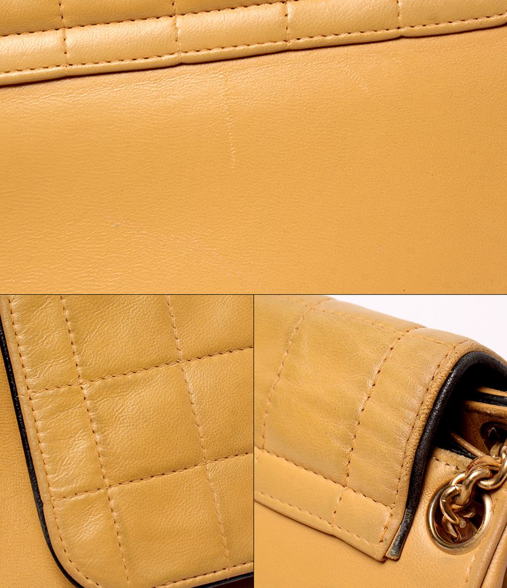 Chanel Chain Shoulder Bag Gold Chocolate Bar 2.55 — view 8