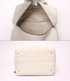 Chanel Tote Mini Boston Bag Silver Chocolate — view 3