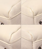 Chanel Tote Mini Boston Bag Silver Chocolate — view 5