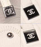Chanel Tote Mini Boston Bag Silver Chocolate — view 6