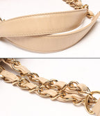 Chanel Chain Shoulder Bag Tote Bag Gold Quilted Caviar Leather Grand Shopping — view 6