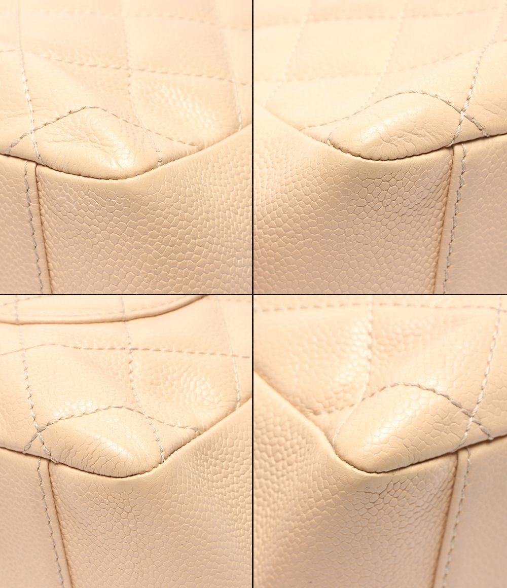 Chanel Chain Shoulder Bag Tote Bag Gold Quilted Caviar Leather Grand Shopping — view 5