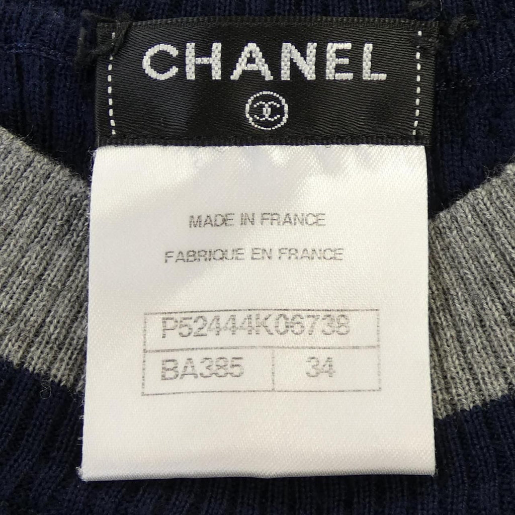Chanel Knit Sweater Navy — view 4