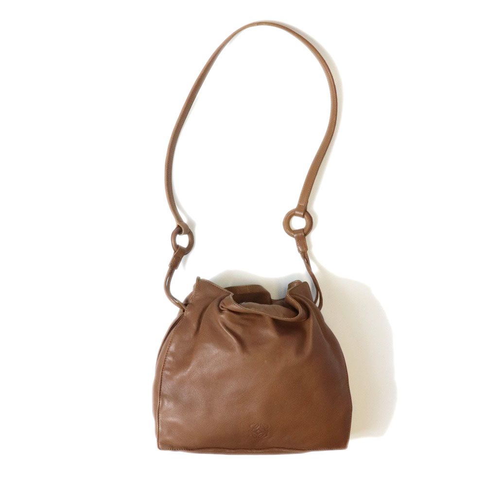 Loewe Flamenco Shoulder Bag Nappa Leather Brown