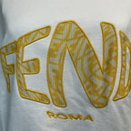 Fendi Fisheye Cropped Sweatshirt M White — view 7