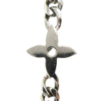 Louis Vuitton Metal Necklace Monogram Low LV Flower Silver — view 6
