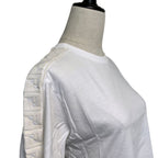 Fendi Already Cleaned Shoulder Rubber Logo Cropped T-Shirt Xxs White — view 6