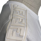 Fendi Already Cleaned Shoulder Rubber Logo Cropped T-Shirt Xxs White — view 7