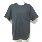 Hermes Tapi de Sel Embroidered Pocket Maxi T-Shirt 36 Black