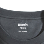 Hermes Tapi de Sel Embroidered Pocket Maxi T-Shirt 36 Black — view 7