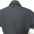 Hermes Mosaic Pattern Front Zip Dress 38 Black — view 6