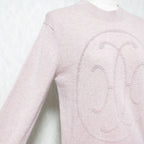 Hermes Lift Double Cashmere 100% Knit Sweater 38 Pink — view 4
