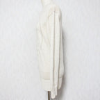 Hermes Lift Double Cashmere 100% Knit Sweater 38 Beige — view 3