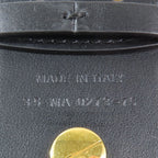 Dior Flower Motif Floral Pattern Decoration Leather Belt Black Gold — view 6