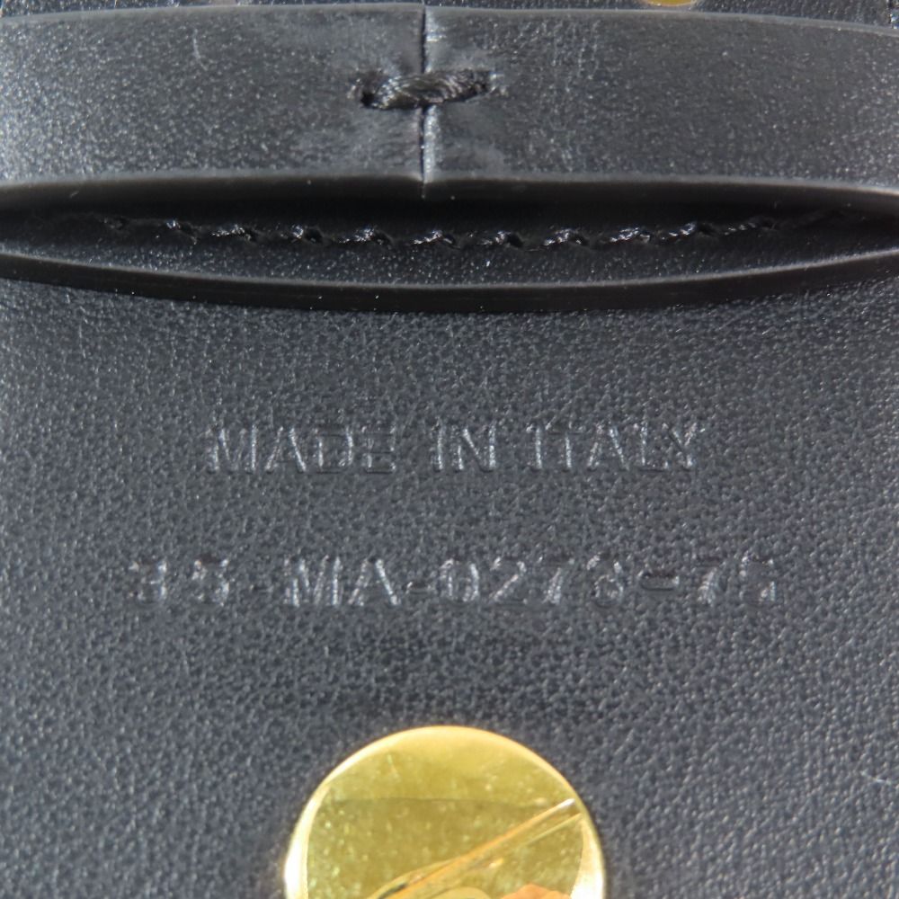 Dior Flower Motif Floral Pattern Decoration Leather Belt Black Gold — view 6
