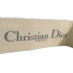 Dior Embroidery Logo Canvas Maxi Belt 75 Gray — view 4