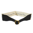 Dior Embroidery Logo Canvas Maxi Belt 75 Gray — view 2