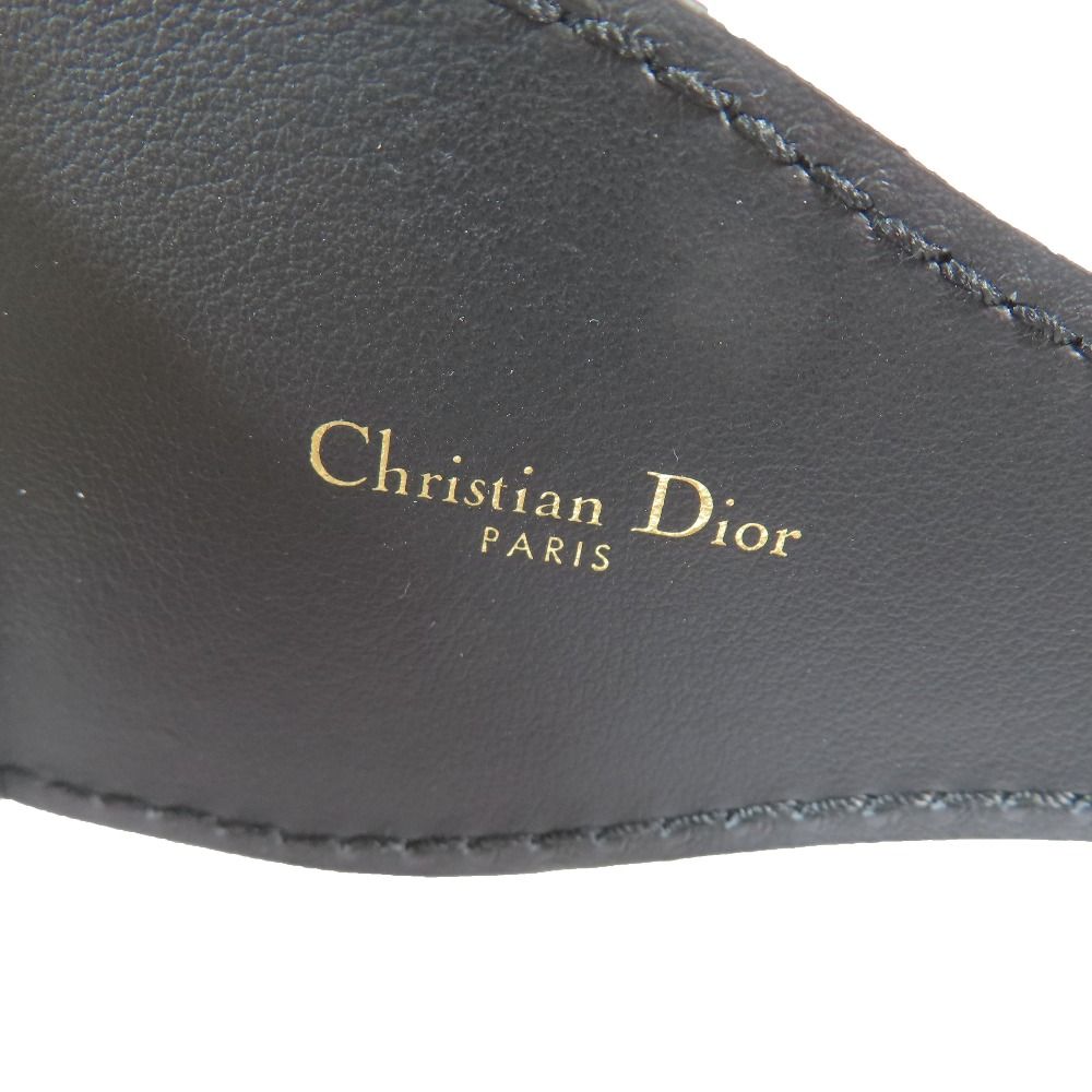 Dior Embroidery Logo Canvas Maxi Belt 75 Gray — view 7